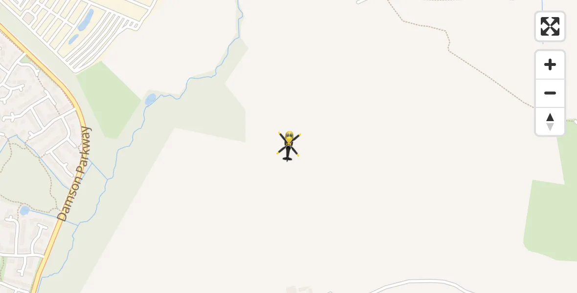 Routekaart van de vlucht: Police Helicopter to Hampton in Arden