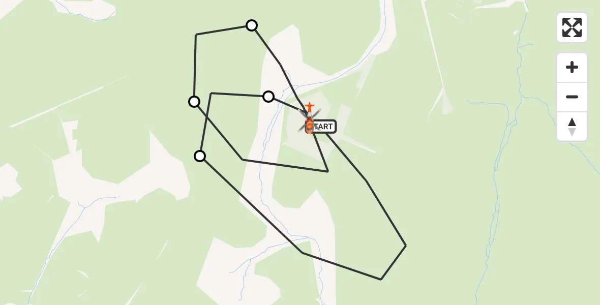 Flight route Coastguard Helicopter St. Breward - St. Breward, 03 March 2026, 15:10