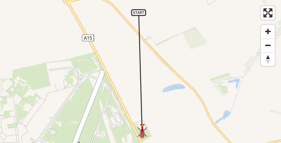Flight route Air Ambulance Helicopter North Kesteven - North Kesteven, 03 March 2026, 21:17