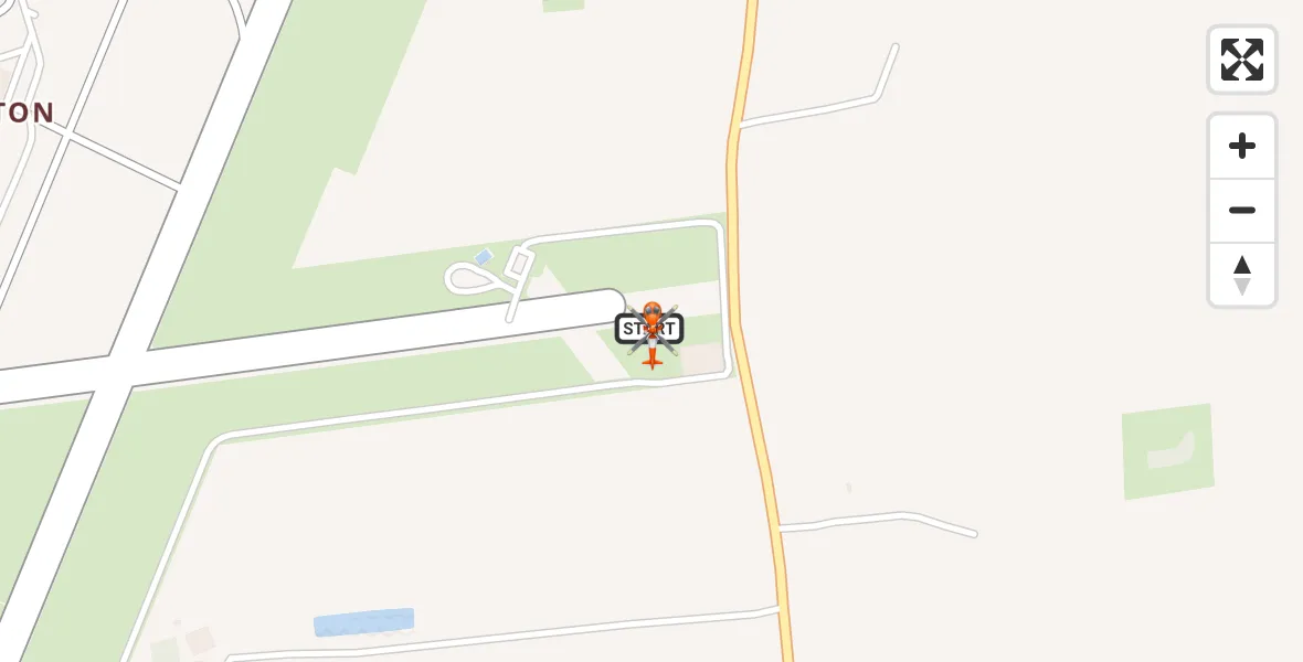 Flight path map showing Coastguard Helicopter route from Humberside Airport to Humberside Airport