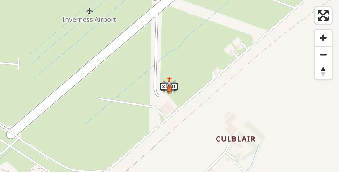 Routekaart van de vlucht: Coastguard Helicopter to Inverness Airport