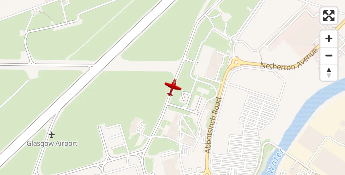Routekaart van de vlucht: Air Ambulance Aircraft to Glasgow Airport