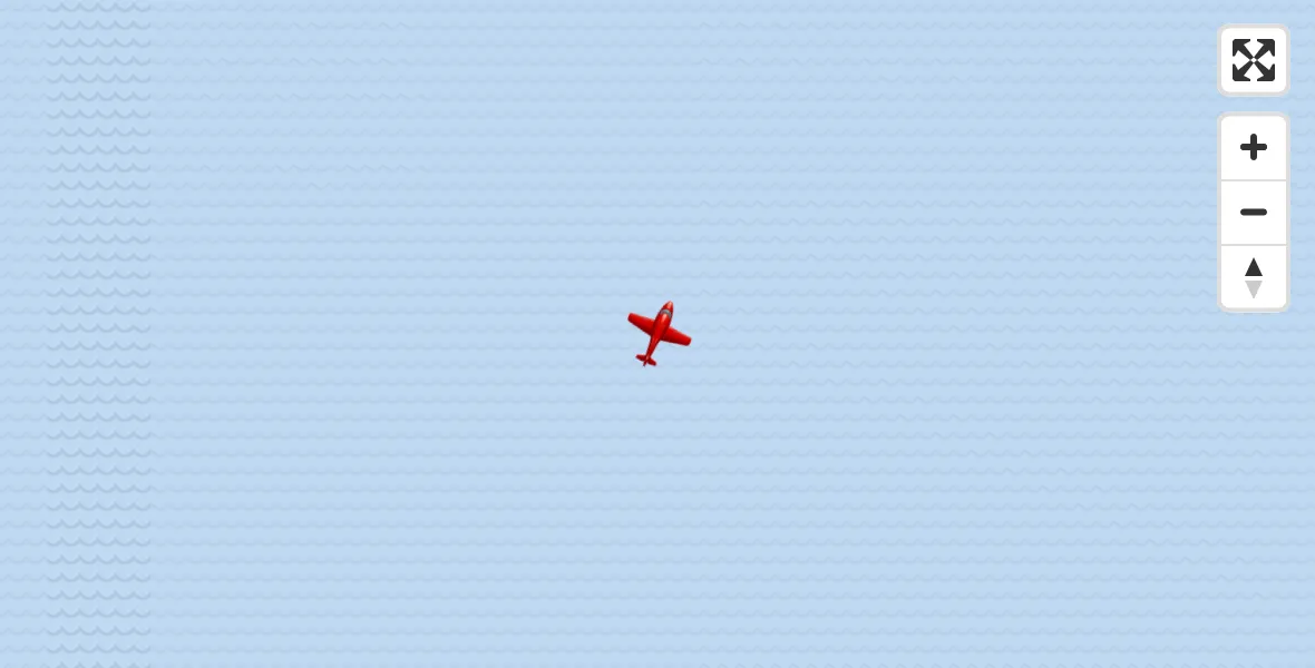 Flight path map showing Air Ambulance Aircraft route from North Sea to North Sea