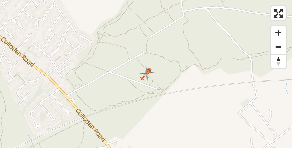 Routekaart van de vlucht: Coastguard Helicopter to Inverness, Culloden Road