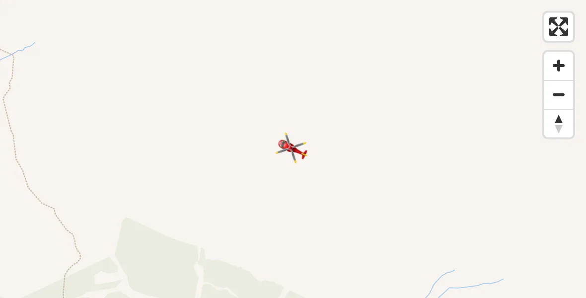 Flight path map showing Air Ambulance Helicopter route from Ullapool to Ullapool