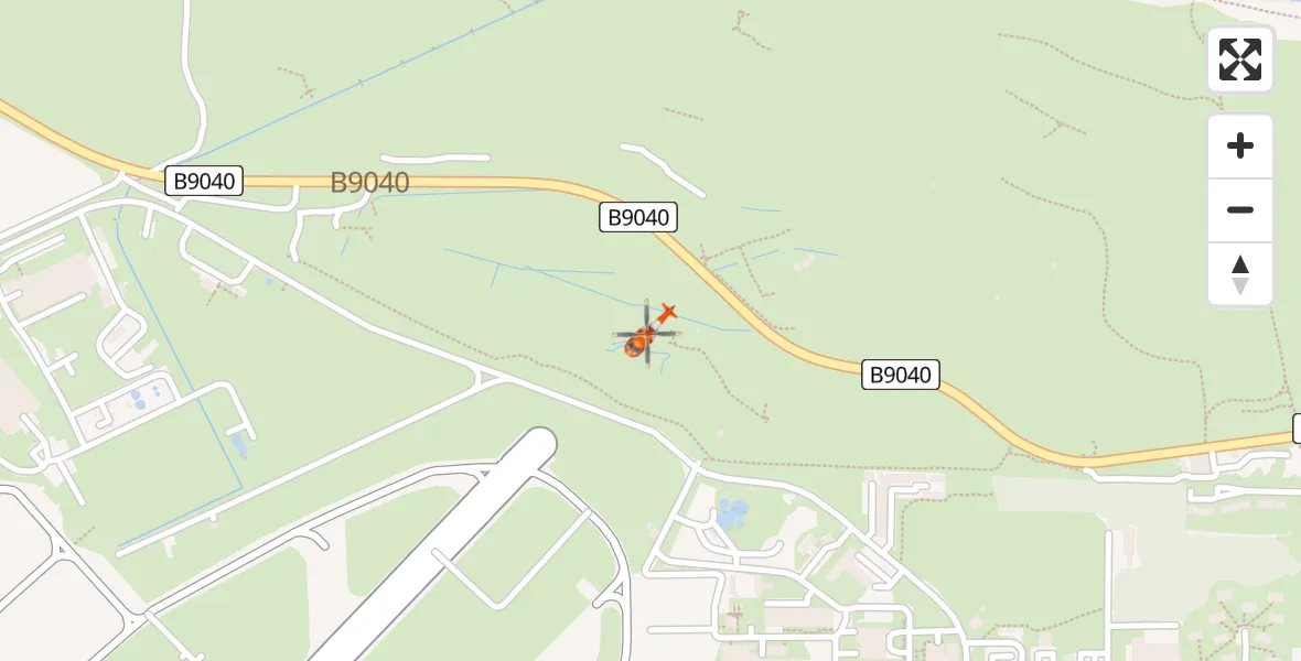 Routekaart van de vlucht: Coastguard Helicopter to RAF Lossiemouth, B9040