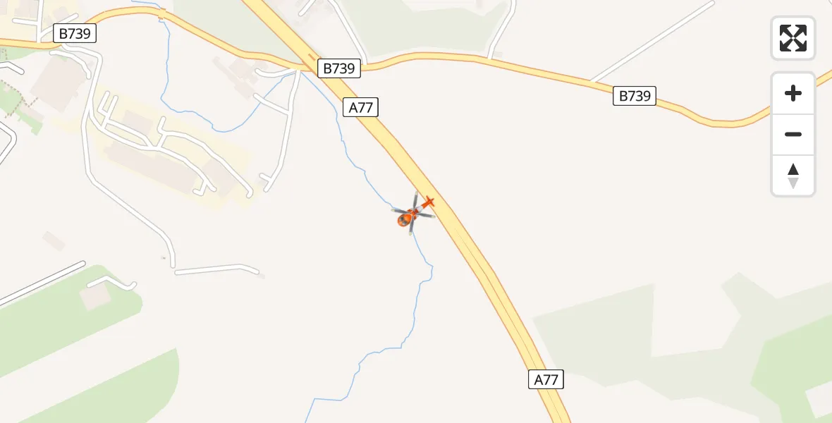 Routekaart van de vlucht: Coastguard Helicopter to Prestwick, Prestwick Bypass