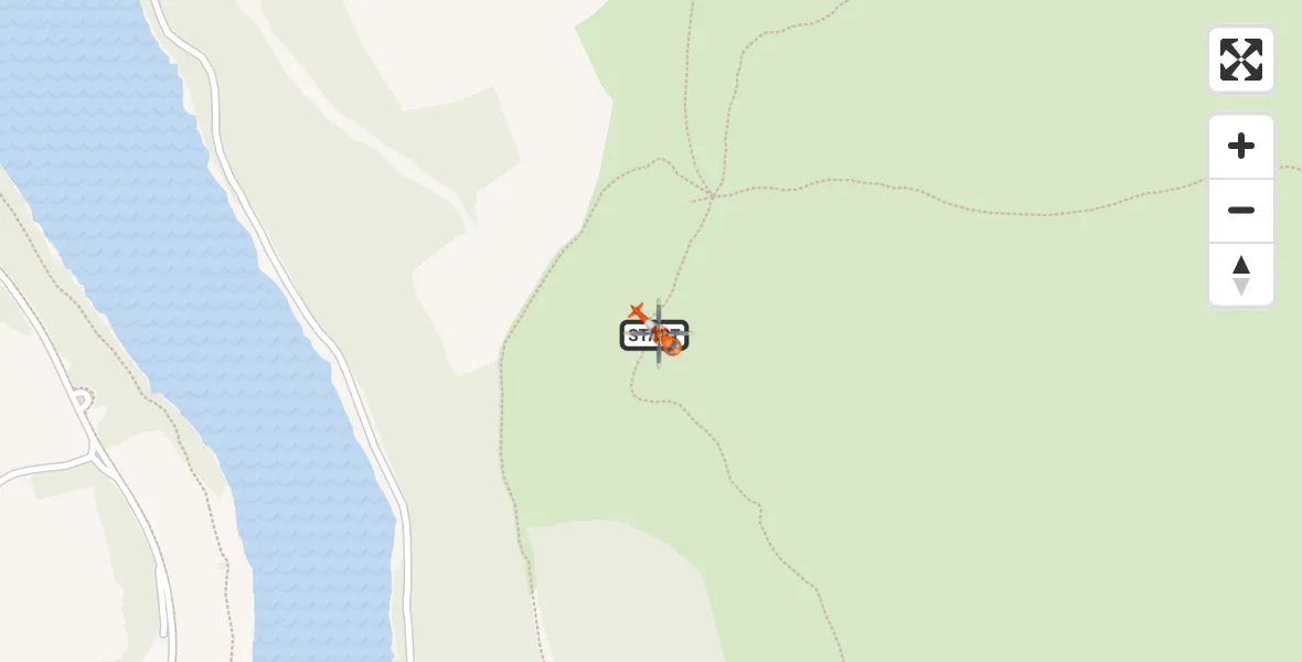 Flight path map showing Coastguard Helicopter route from High Peak to High Peak