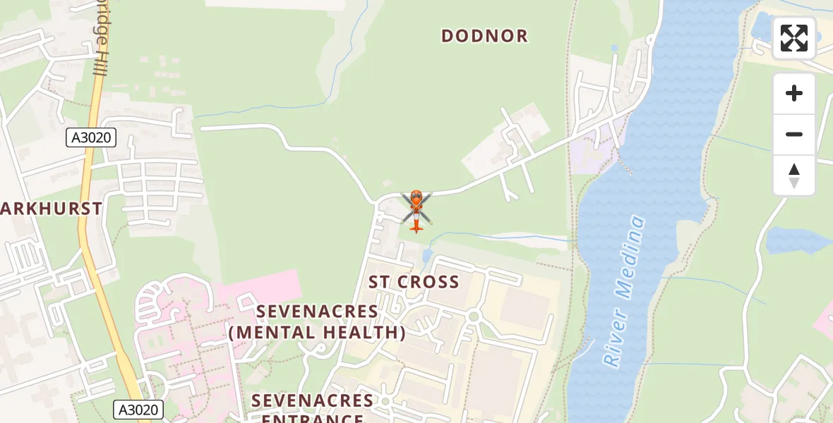 Flight path map showing Coastguard Helicopter route from Newport to Newport