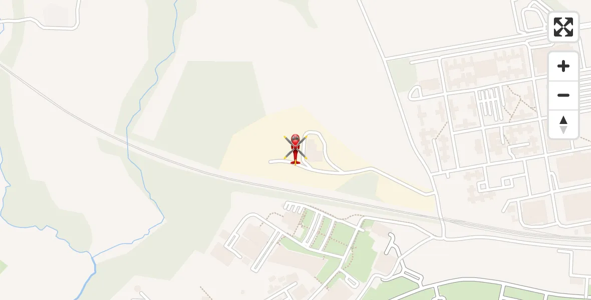 Flight path map showing Air Ambulance Helicopter route from RAF Cosford to RAF Cosford