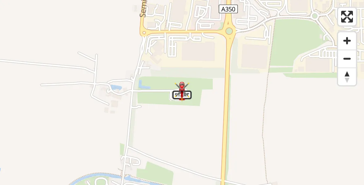 Routekaart van de vlucht: Air Ambulance Helicopter to Wiltshire Air Ambulance