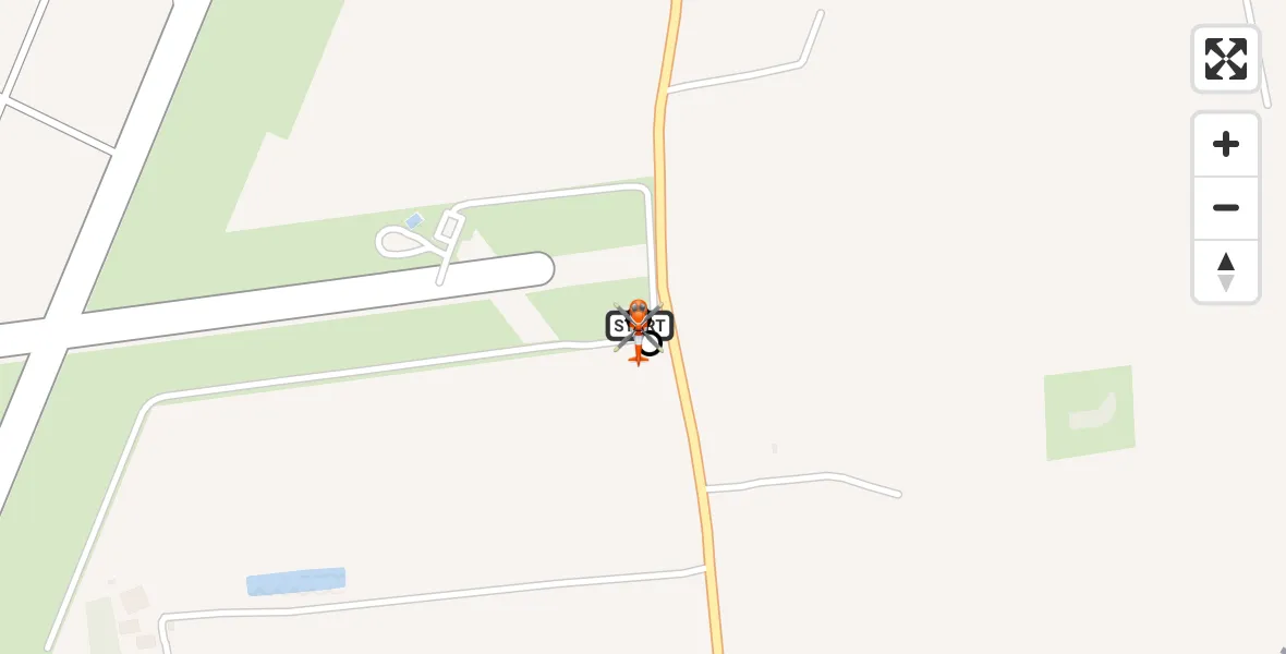 Flight path map showing Coastguard Helicopter route from Humberside Airport to Humberside Airport