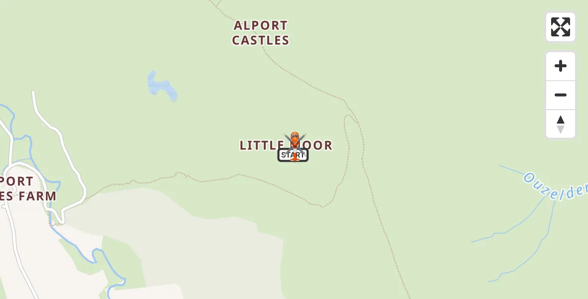 Flight path map showing Coastguard Helicopter route from High Peak to High Peak