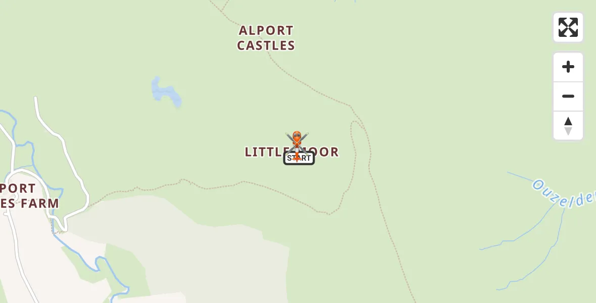 Flight path map showing Coastguard Helicopter route from High Peak to High Peak