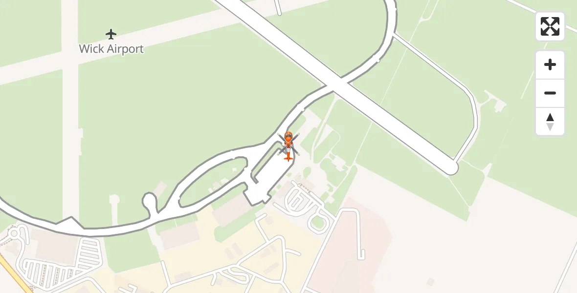 Routekaart van de vlucht: Coastguard Helicopter to Wick John O'Groats Airport