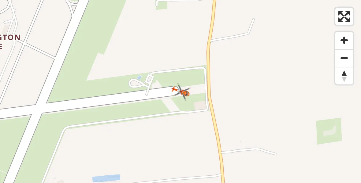 Flight path map showing Coastguard Helicopter route from Humberside Airport to Humberside Airport