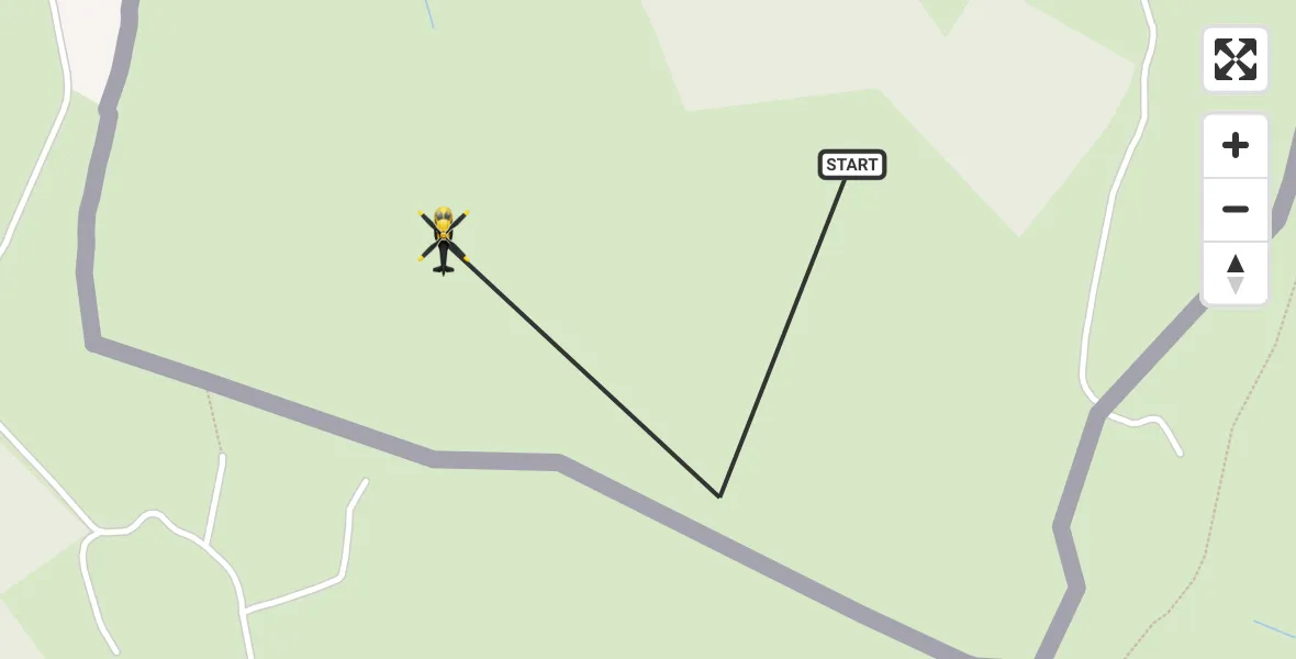 Routekaart van de vlucht: Police Helicopter to Ravensdale ED