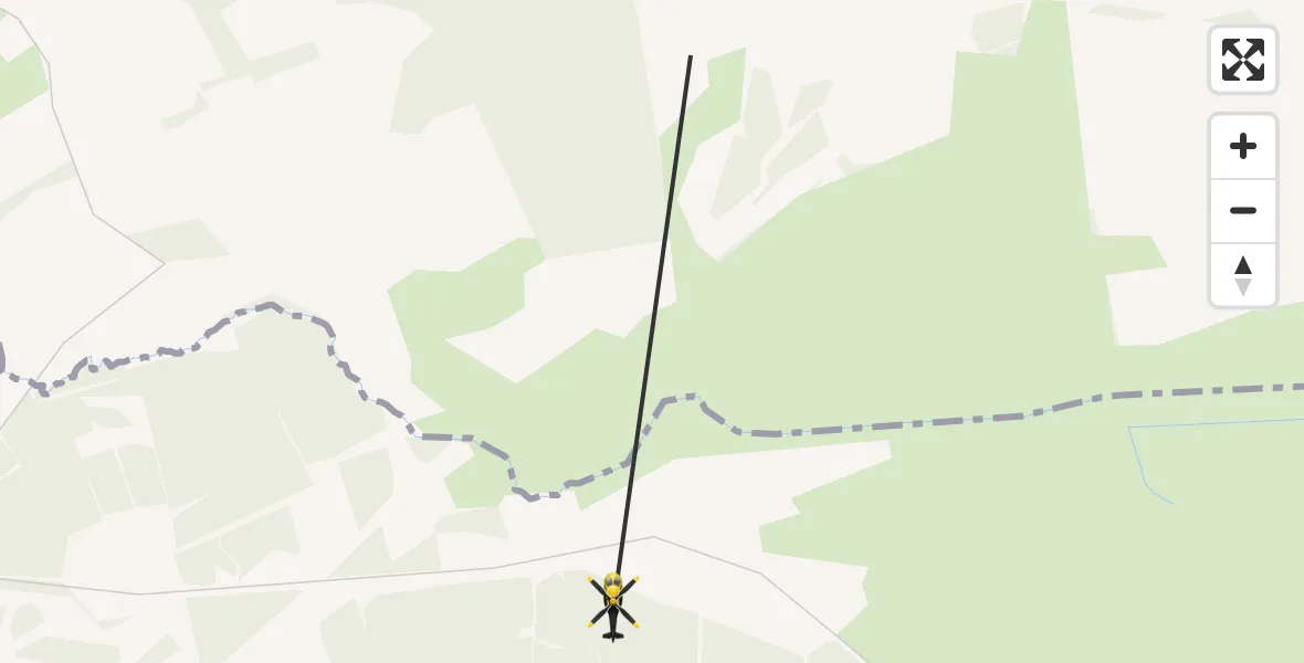 Flight path map showing Police Helicopter route from Abronhill to Abronhill