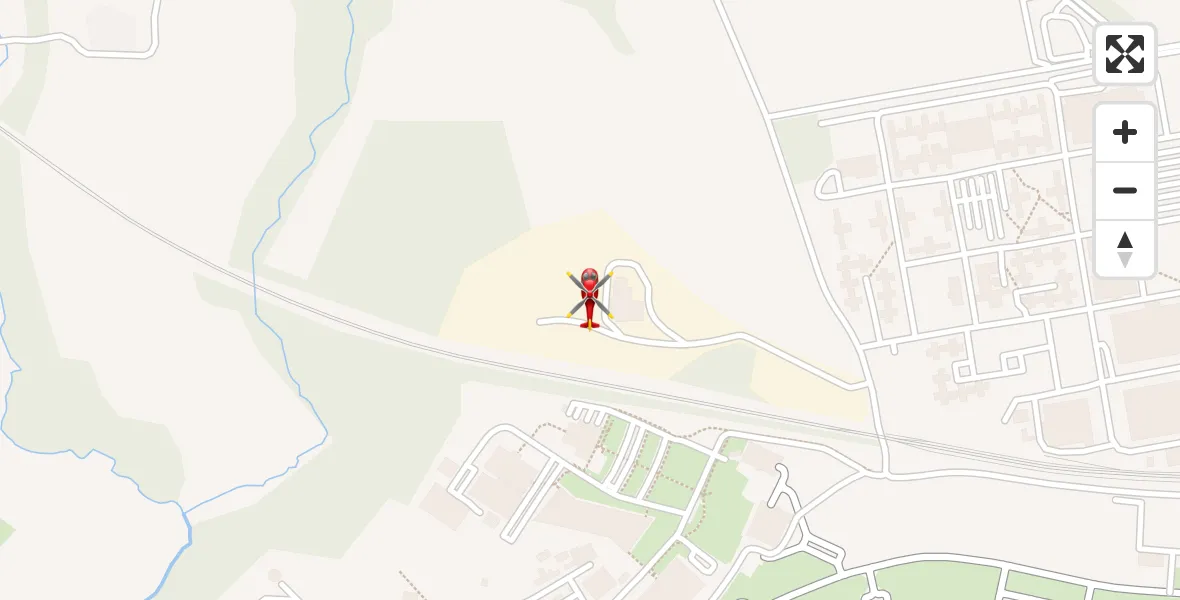 Flight path map showing Air Ambulance Helicopter route from RAF Cosford to RAF Cosford