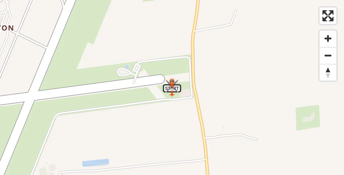 Flight path map showing Coastguard Helicopter route from Humberside Airport to Humberside Airport