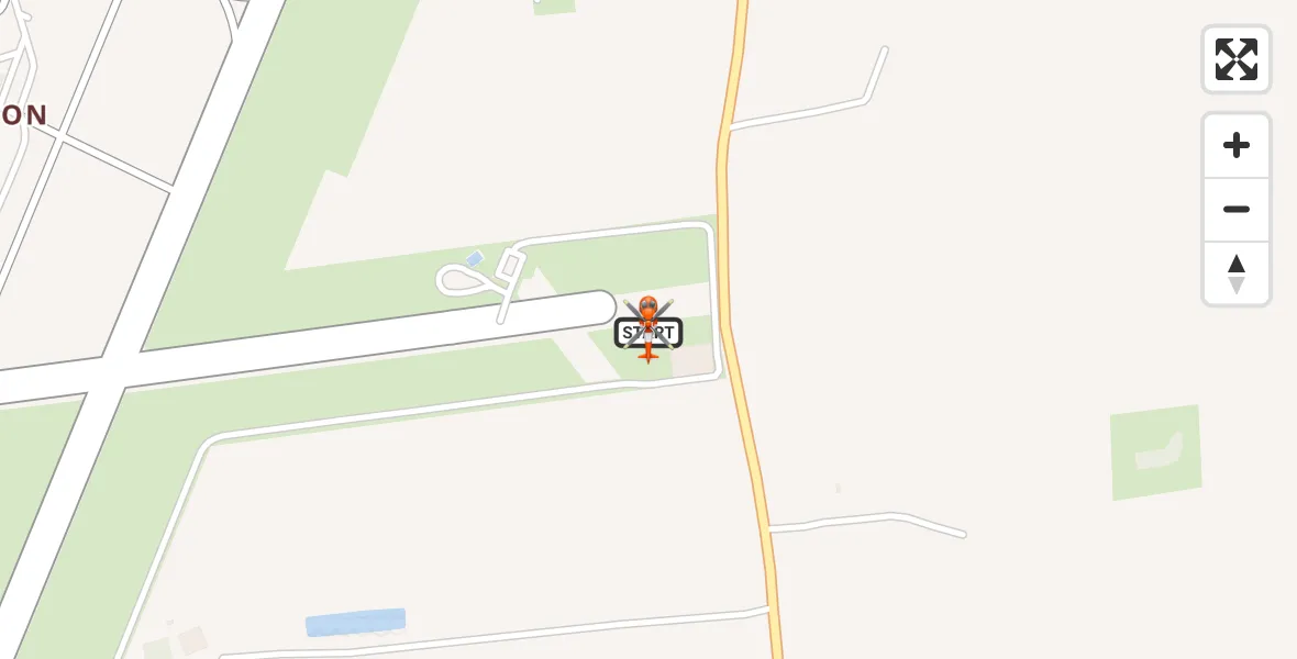 Flight path map showing Coastguard Helicopter route from Humberside Airport to Humberside Airport