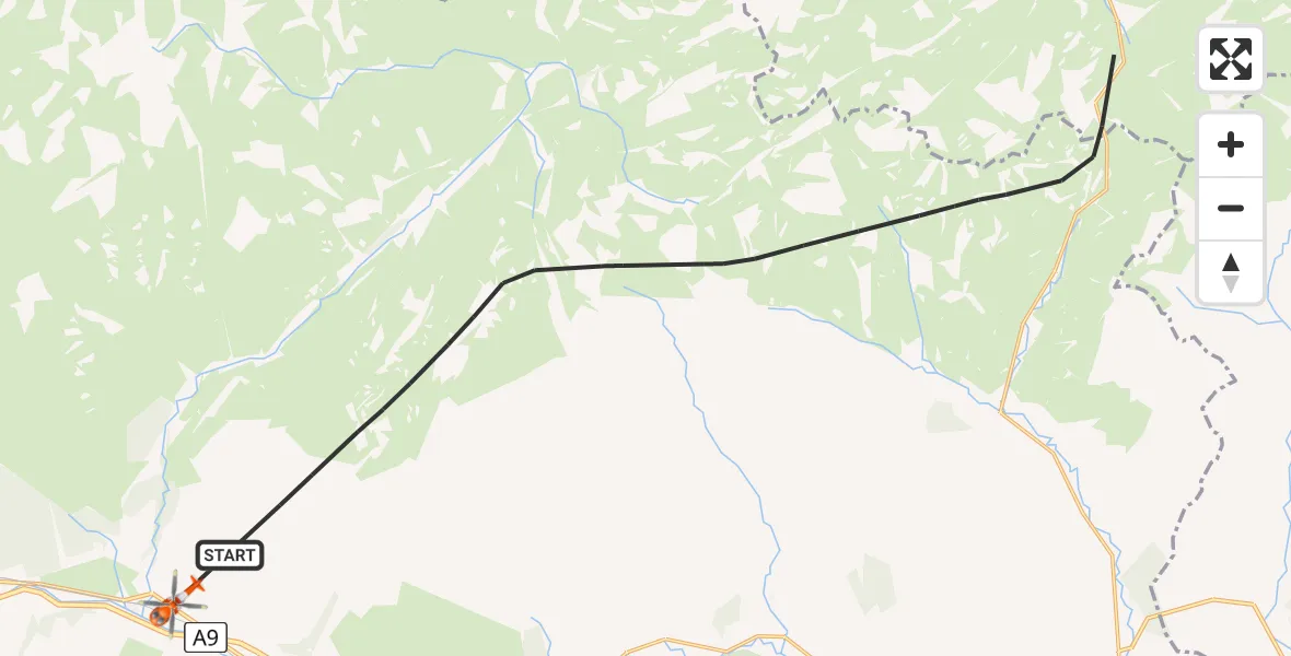 Routekaart van de vlucht: Coastguard Helicopter to Blair Atholl Airfield