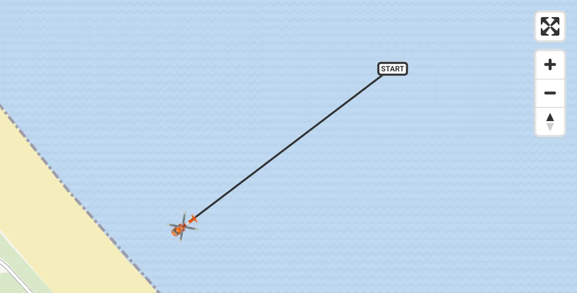 Flight path map showing Coastguard Helicopter route from Mealabost to Mealabost