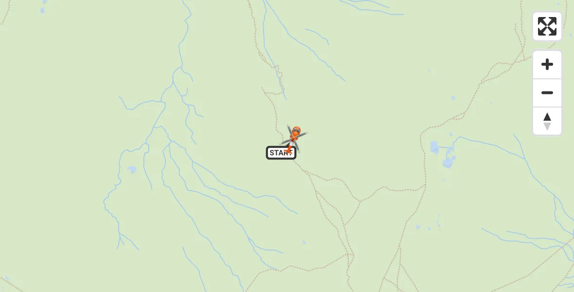Flight path map showing Coastguard Helicopter route from Borrowdale to Borrowdale