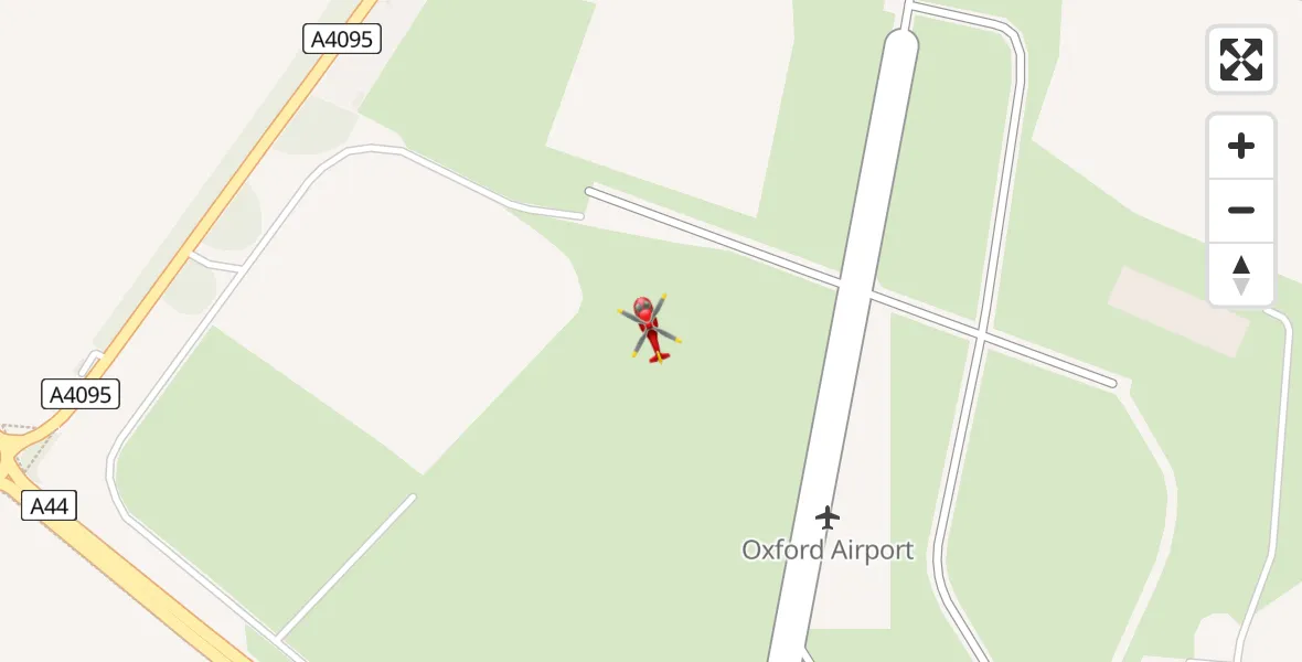 Routekaart van de vlucht: Air Ambulance Helicopter to London Oxford Airport