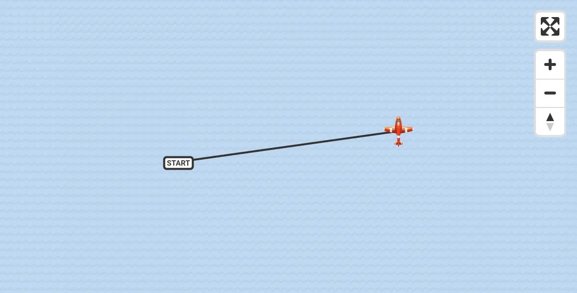 Flight path map showing Coastguard Drone route from North Sea to North Sea