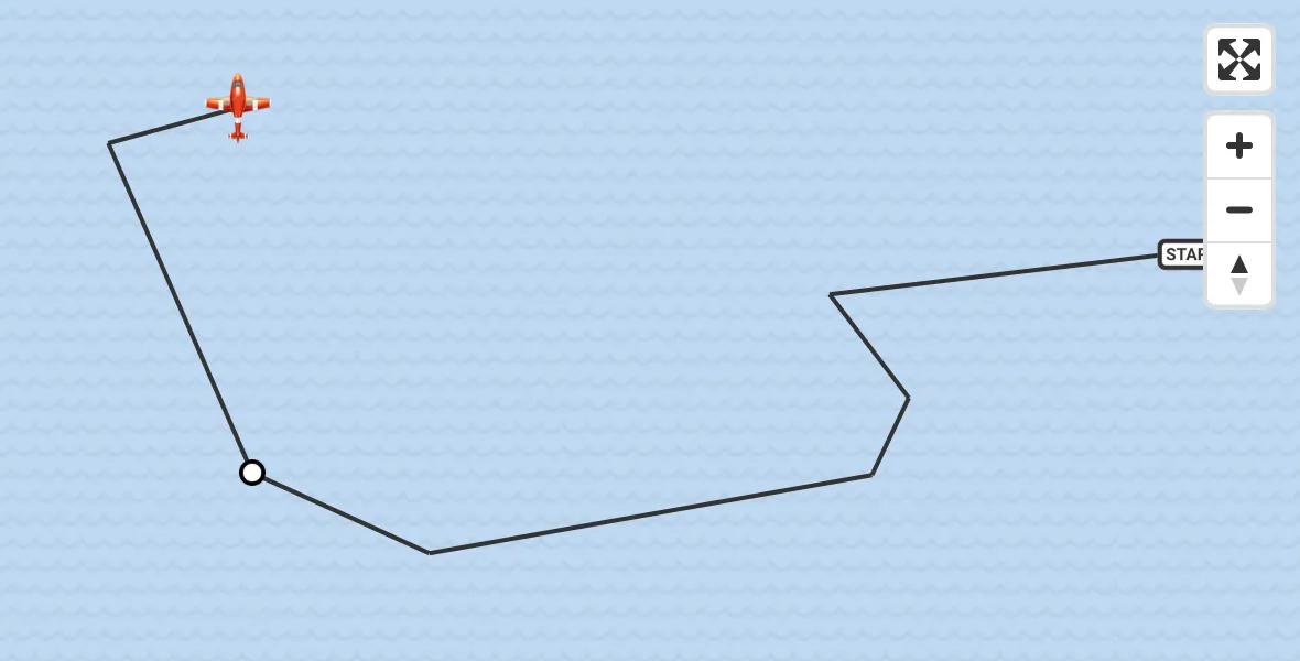 Flight path map showing Coastguard Drone route from Noordzee to North Sea