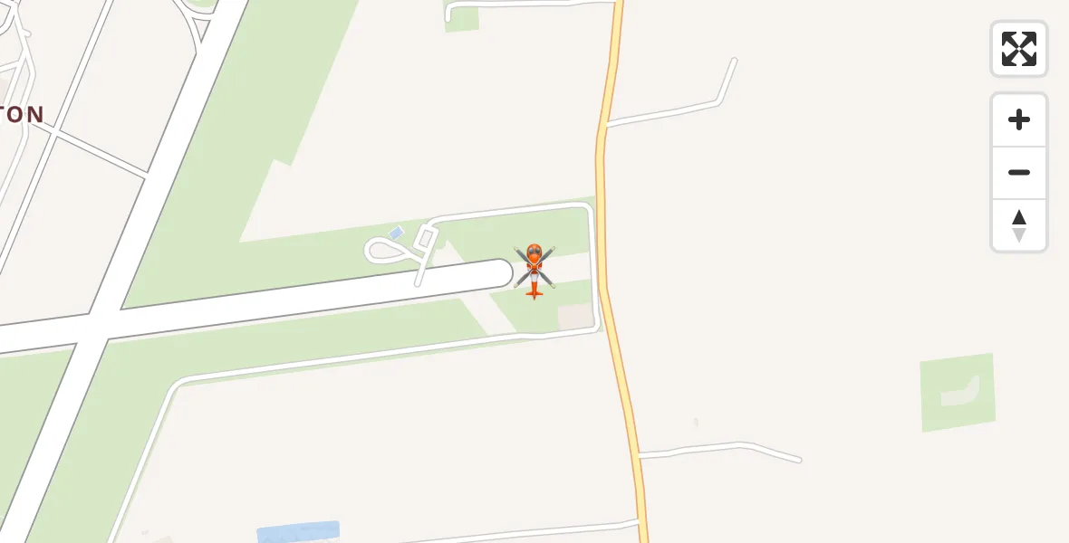 Flight path map showing Coastguard Helicopter route from Humberside Airport to Humberside Airport