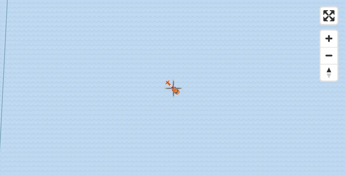 Flight route Coastguard Helicopter Inner Seas - Inner Seas, 25 March 2026, 23:18