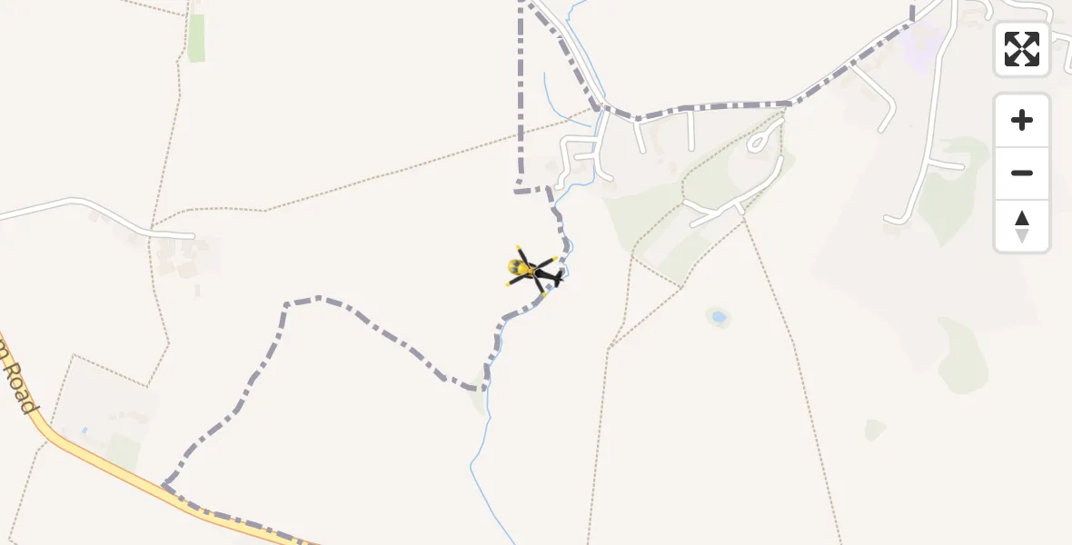 Routekaart van de vlucht: Police Helicopter to Berkswell