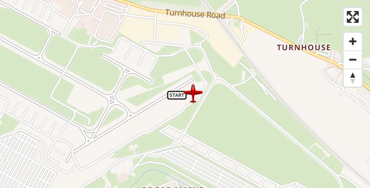 Routekaart van de vlucht: Air Ambulance Aircraft to Edinburgh Airport