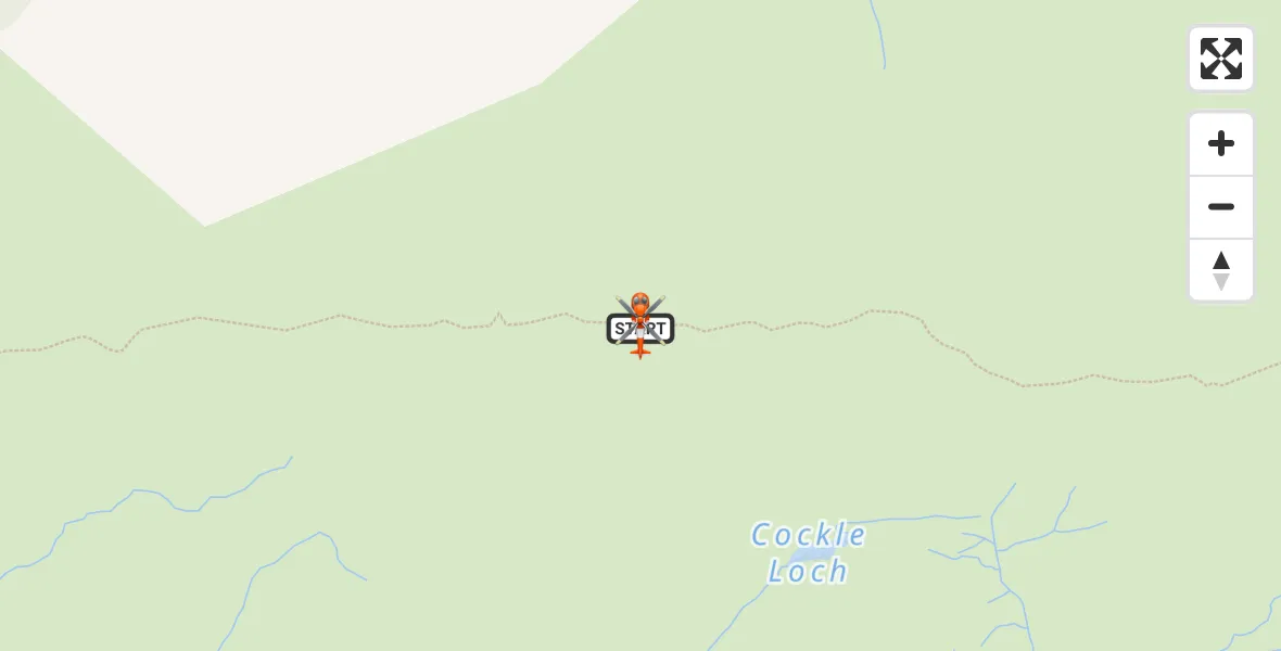 Flight path map showing Coastguard Helicopter route from Largs to Largs