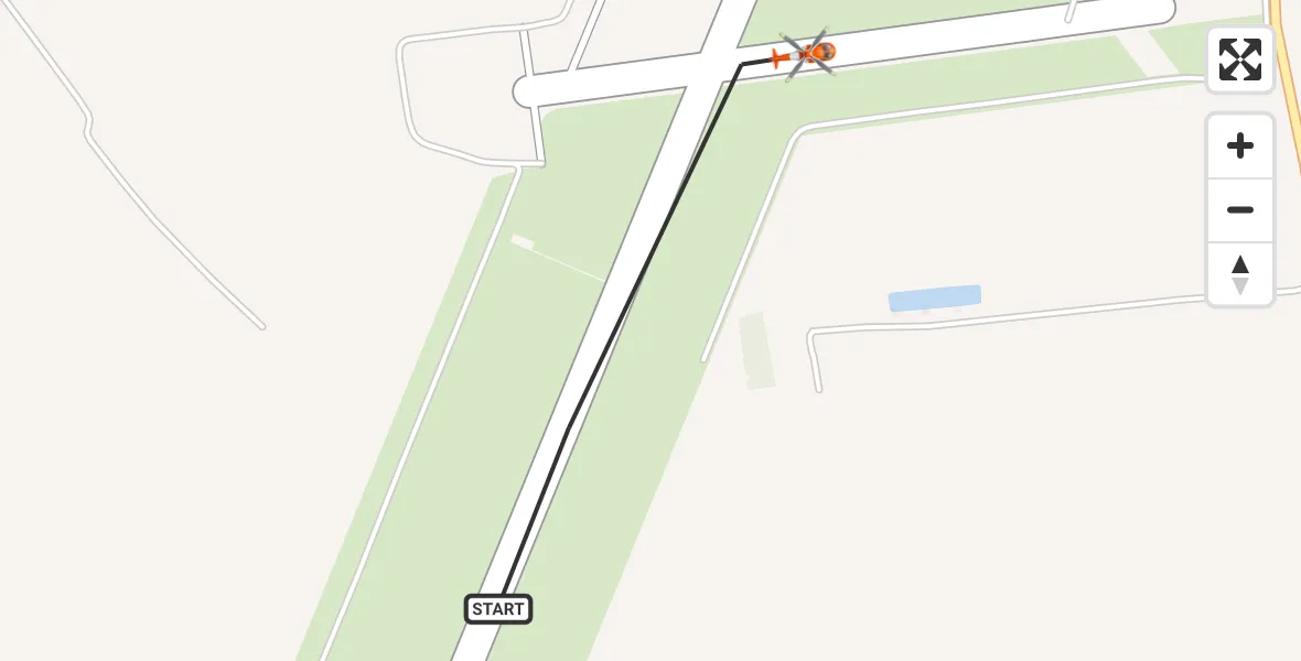 Flight path map showing Coastguard Helicopter route from Humberside Airport to Humberside Airport