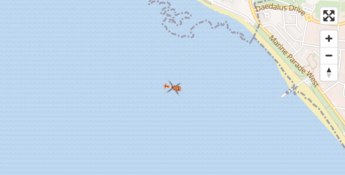 Routekaart van de vlucht: Coastguard Helicopter to Stubbington