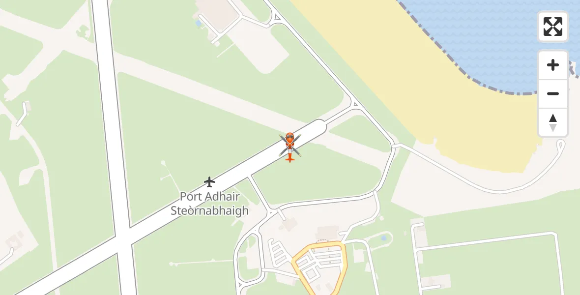 Routekaart van de vlucht: Coastguard Helicopter to Stornoway Airport