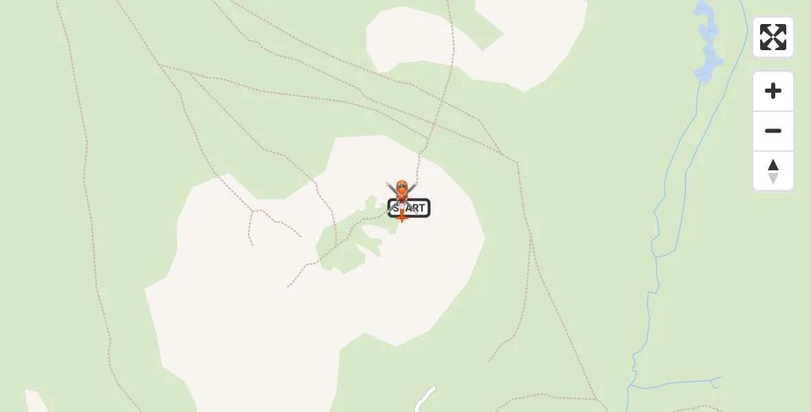 Flight path map showing Coastguard Helicopter route from 43rd Wessex Memorial to 43rd Wessex Memorial