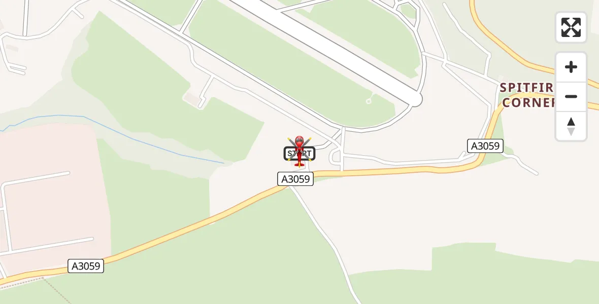 Routekaart van de vlucht: Air Ambulance Helicopter to Cornwall Airport Newquay