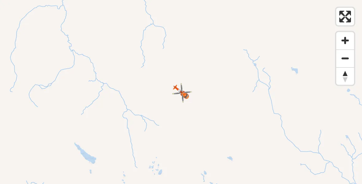 Flight path map showing Coastguard Helicopter route from Inner Seas to Inner Seas