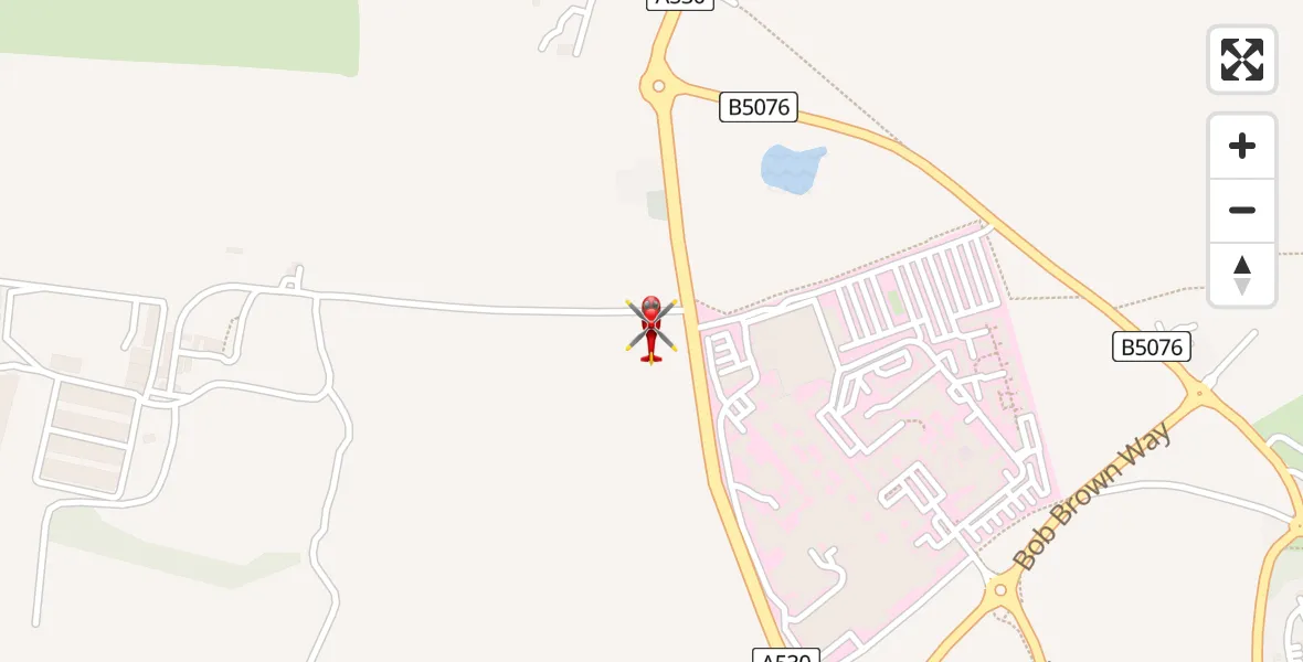 Routekaart van de vlucht: Air Ambulance Helicopter to Bradfield Green