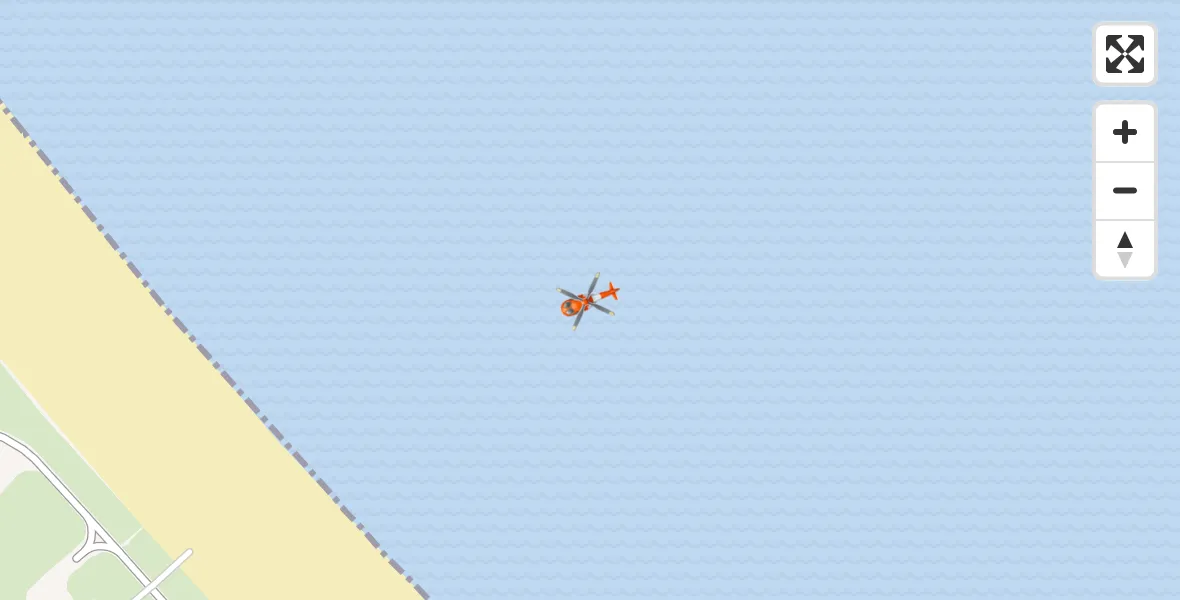 Flight path map showing Coastguard Helicopter route from Mealabost to Mealabost