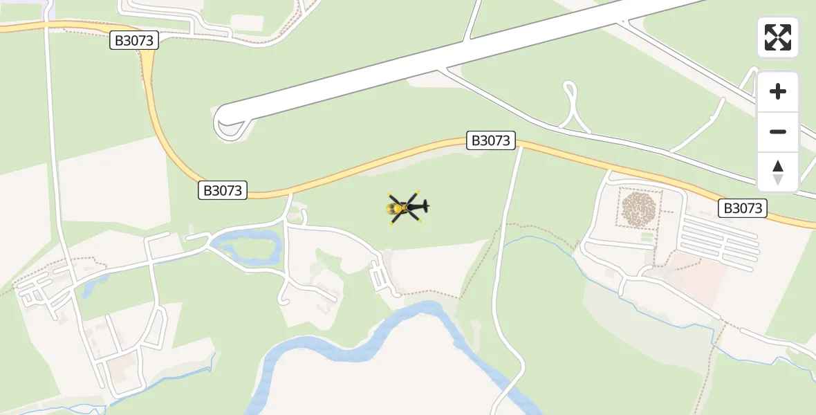 Flight path map showing Police Helicopter route from Bournemouth Airport to Bournemouth Airport