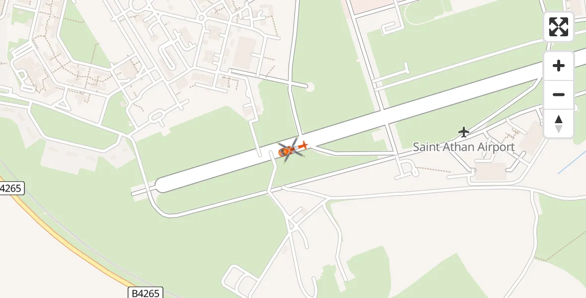 Routekaart van de vlucht: Coastguard Helicopter to MOD St Athan