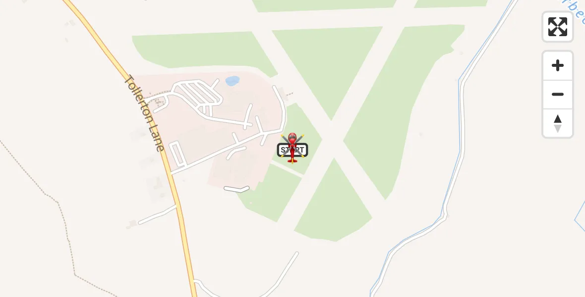 Flight path map showing Air Ambulance Helicopter route from Nottingham City Airport to Nottingham City Airport