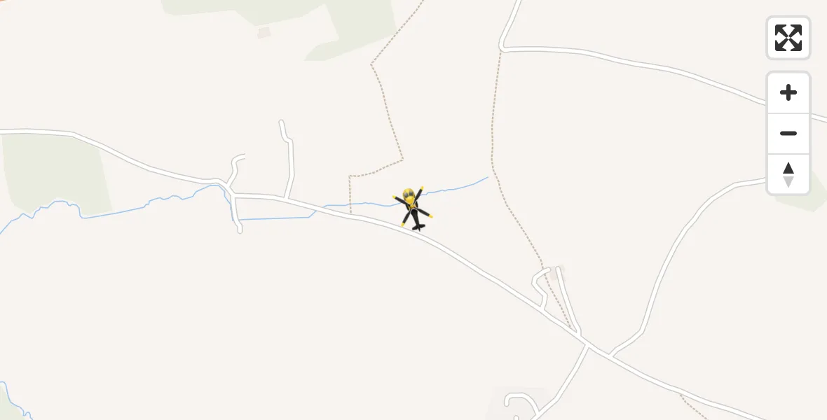 Flight path map showing Police Helicopter route from Aylesbeare to Aylesbeare