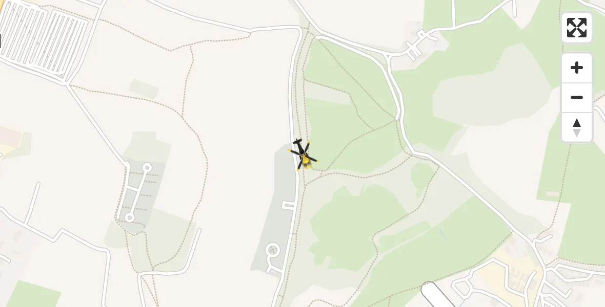 Flight path map showing Police Helicopter route from Sewardstonebury to Sewardstonebury