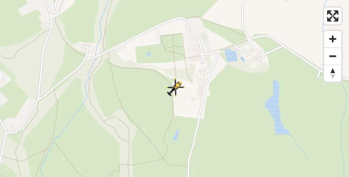 Flight path map showing Police Helicopter route from Epping Forest to Epping Forest